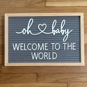 Hobby Lobby Gray and White Welcome Letter Board